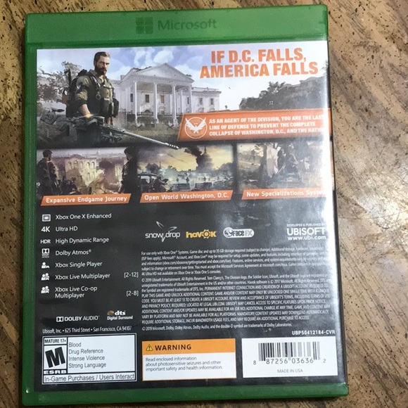 Xbox1 game The Division 2 - Picture 2 of 4